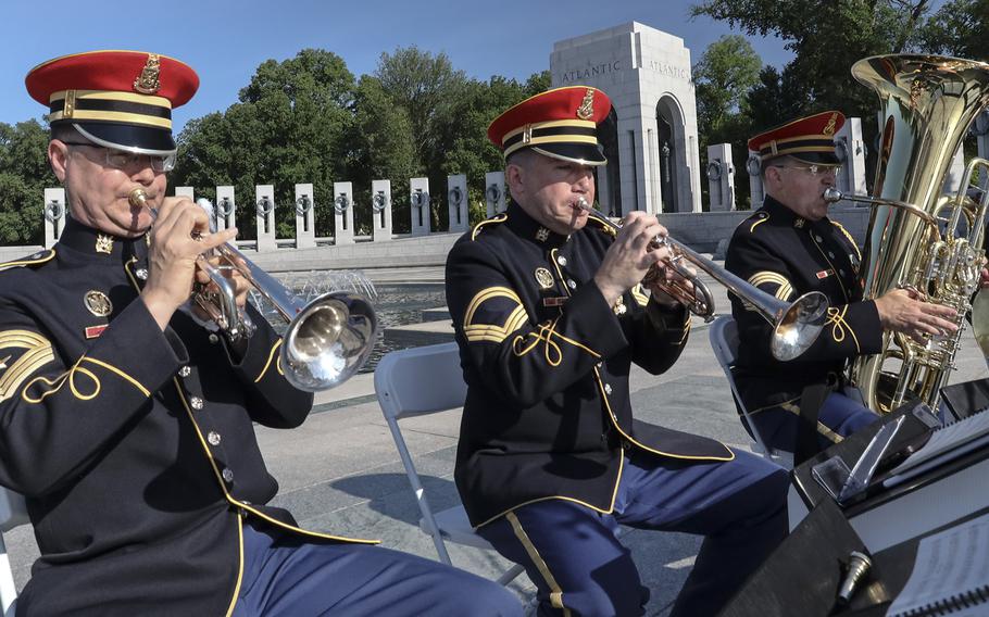 Memorial Day at the National World War II Memorial in Washington,. D.C.