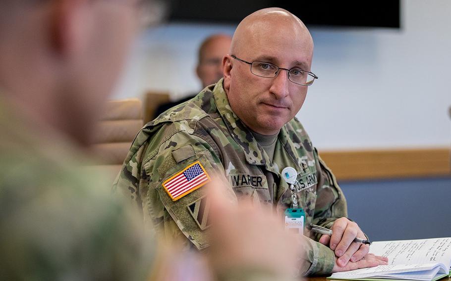 Army Col. Christopher Warner, a psychiatrist, retired Wednesday, May 31, 2023, from the service as a captain, more than two years after sexual assault allegations were brought against him. He was serving as commander of Madigan Army Medical Center at Joint Base Lewis-McChord, Wash., at the time of the accusations in 2020. 