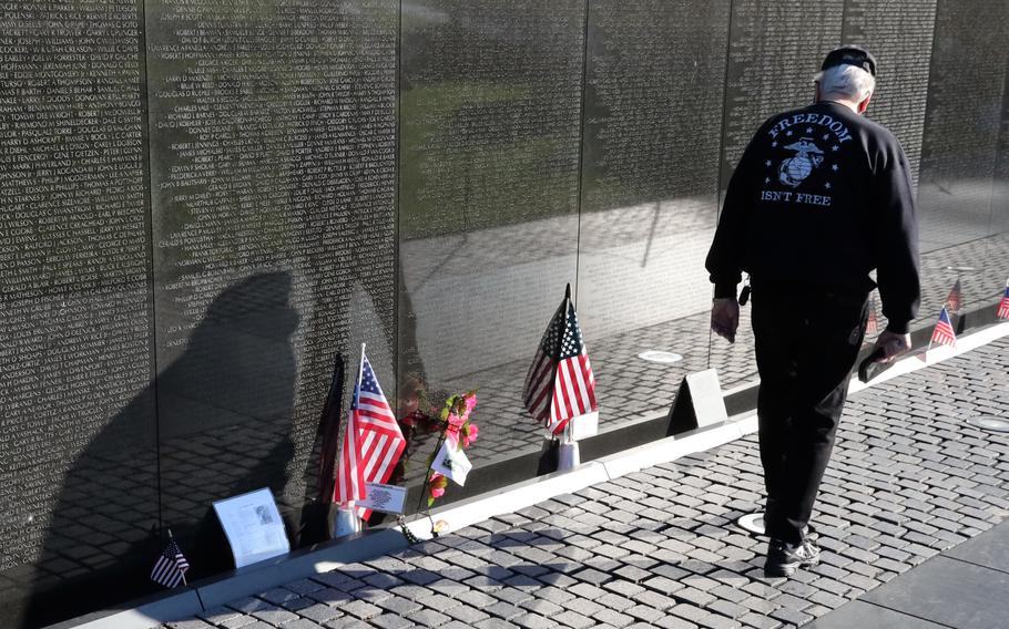 Memorial Day at the Vietnam Veterans Memorial in Washington, D.C., May 31, 2021.
