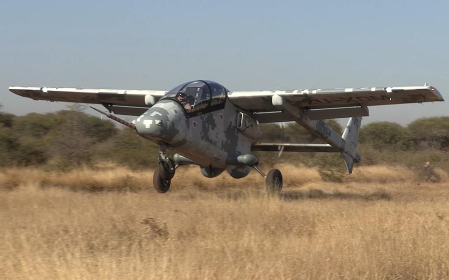 The Leidos Bronco II is one of five prototypes U.S. Special Operations Command has selected to demonstrate for its armed overwatch aircraft program. SOCOM is seeking a low-cost manned aircraft to provide surveillance, close air support and airborne air control functions in austere environments.

Leidos