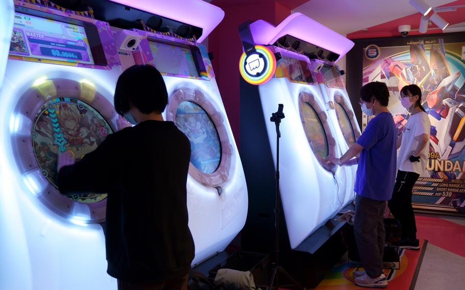 Namco Akihabara, a new arcade in Tokyo, boasts six floors of challenges, including Gundam fighting, claw machines, trading cards games and Taiko drums.