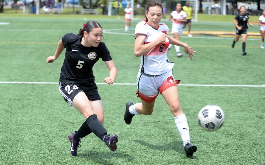 Priscilla Ramirez takes a shot.