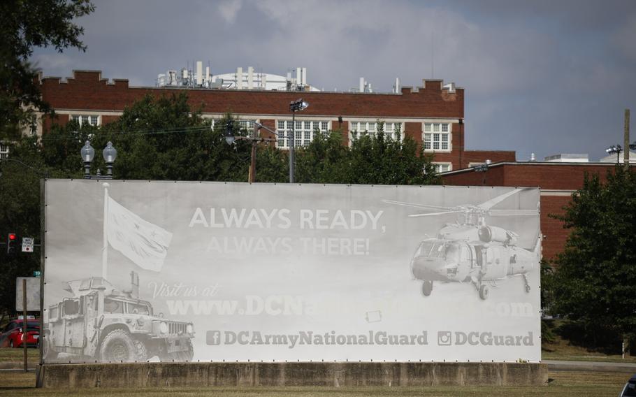 D.C. Guard headquarters with a sign in front that reads: “Always Ready.”