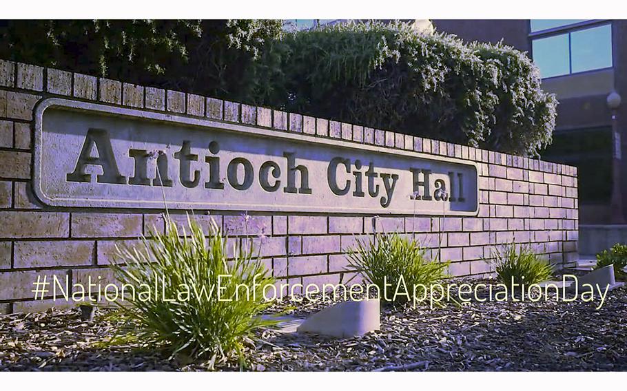 A Jan. 9, 2018, post on a City of Antioch social media website promotes National Law Enforcement Appreciation Day. FBI agents on Thursday, Aug. 17, 2023, arrested 10 current and former police officers in Northern California.