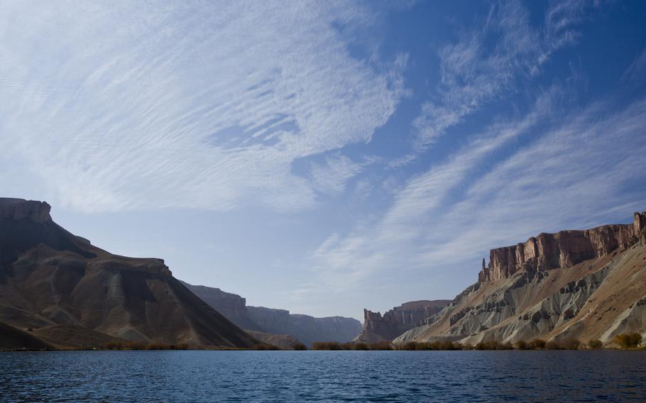 Afghanistan’s Band-e-Amir National Park has stunning blue lakes and towering cliffs.