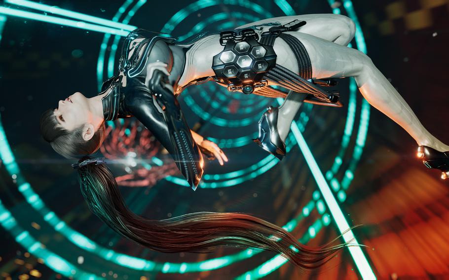 The concept of gaining personhood through the forbidden fruit of knowledge is woven directly into Stellar Blade’s narrative design, as one of the game’s multiple endings depends on the amount of knowledge Eve gains through reading books and interacting with other humans..