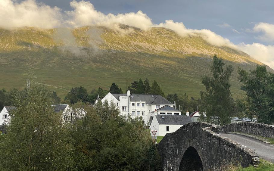 The author and her husband stayed at the Bridge of Orchy Hotel, a seven-mile walk from Tyndrum. 