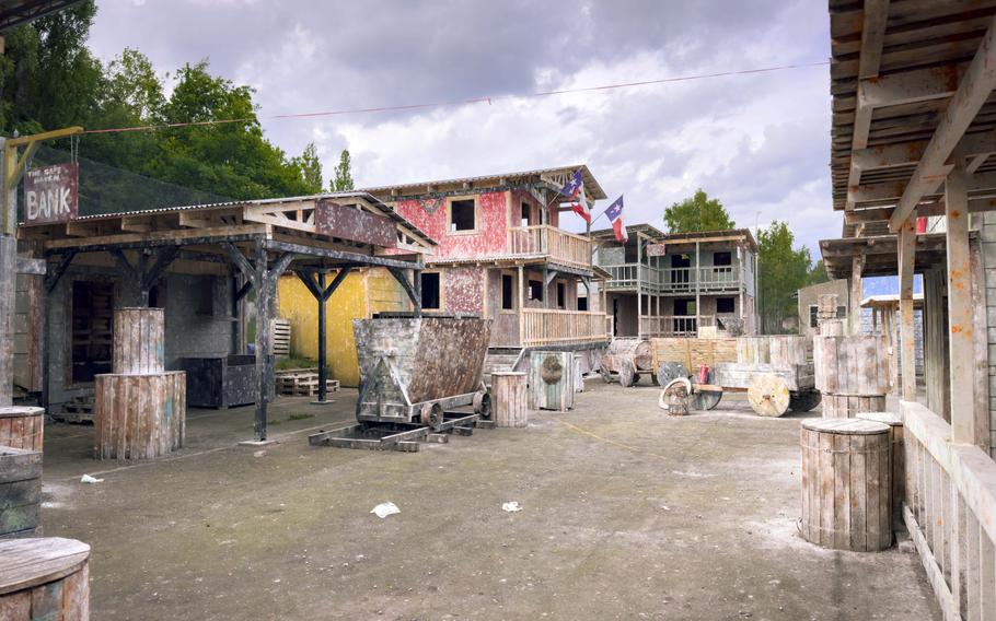 A western-themed paintball course in the Czech Republic.