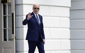 President Joe Biden waves as he walks out of the White House in Washington, Thursday, April 25, 2024, before departing on a trip to New York. (AP Photo/Susan Walsh)