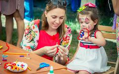 Face painting is a popular and common activity at children’s festivals across Europe.