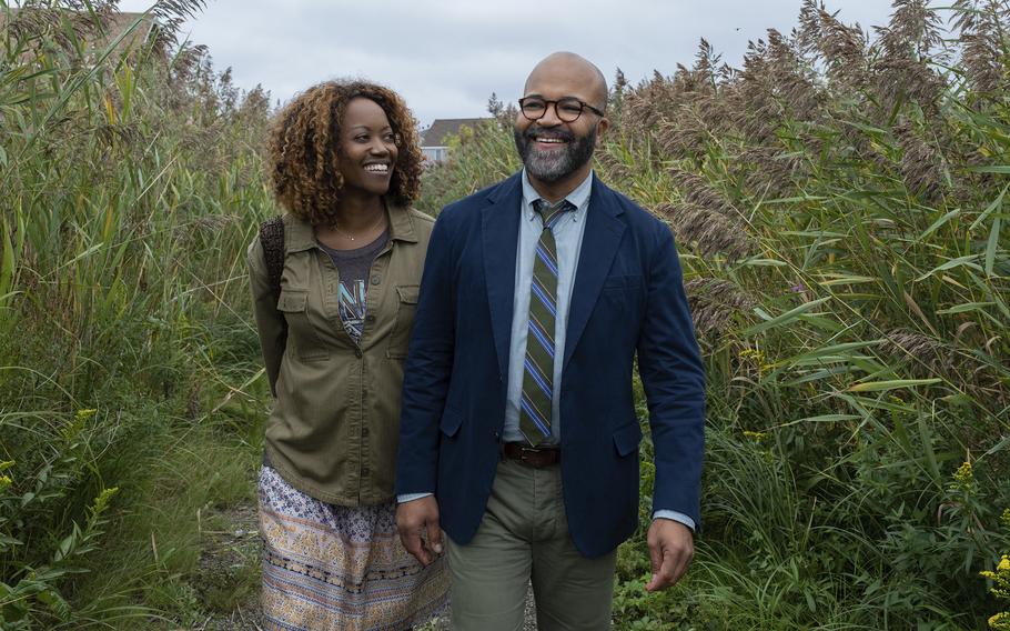 Erika Alexander, left, and Jeffrey Wright in a scene from “American Fiction.” “There’s a lot that’s pretty close to me in this film. It’s probably the performance that I could squeeze myself into with the least friction,” Wright said in a recent interview. 