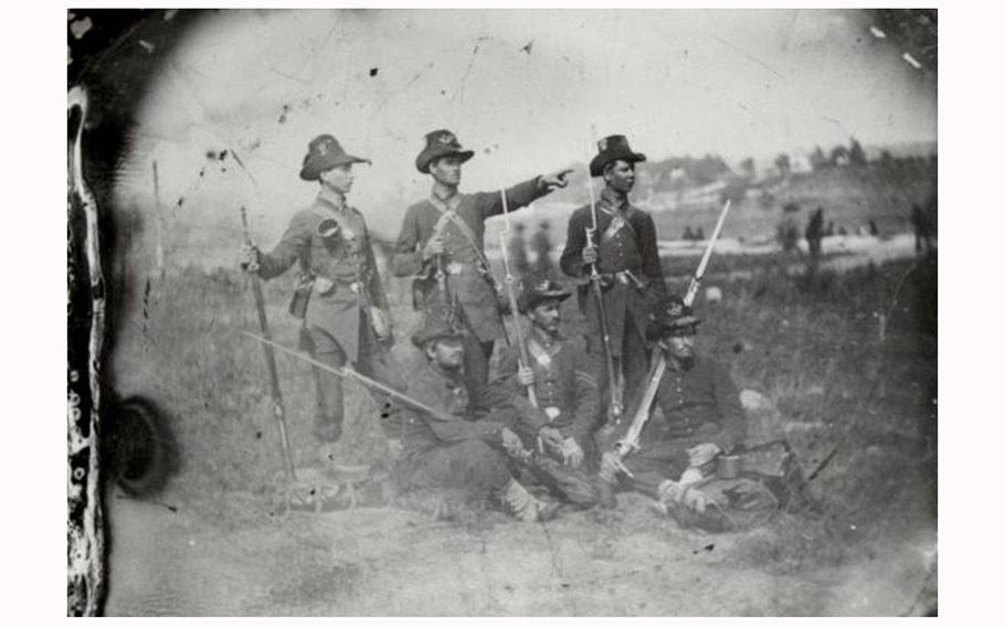 Bela Clinton Ide was a blacksmith with the 24th Michigan Volunteer Infantry Regiment, whose members wore distinctive black hats. Ide was among some 60 Civil War veterans to settle in California’s Arroyo Grande and Nipomo area after the war.