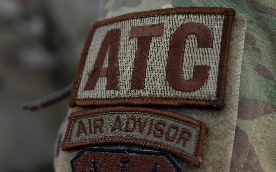 An ATC patch and below it an Air Advisor patch.
