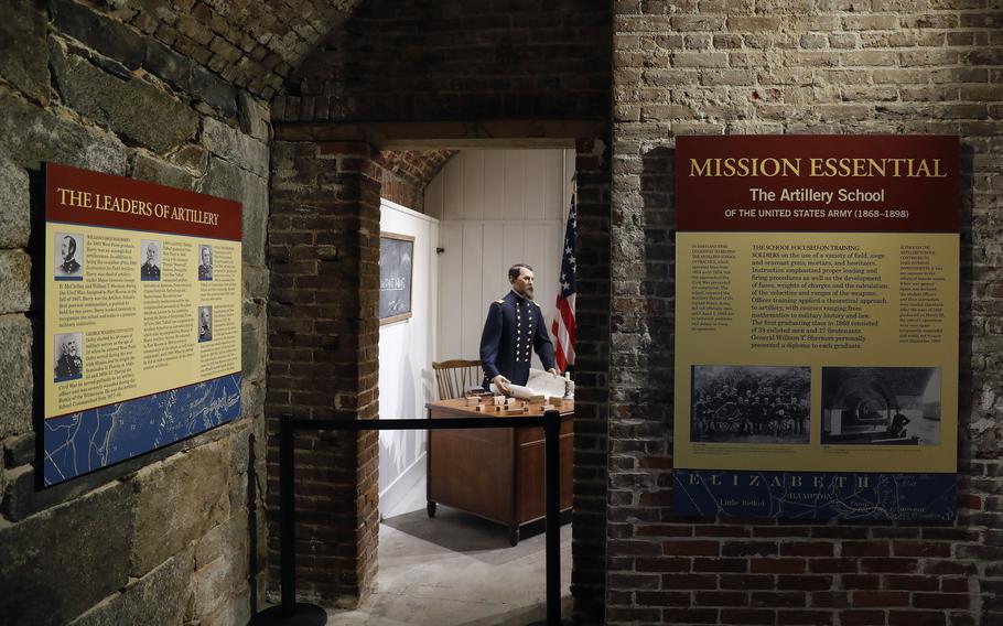 The Casemate Museum on Fort Monroe has updated and changed exhibits as it prepares to reopen to the public Friday, June 18, 2021.