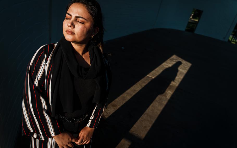 Afghan refugee Basira Mohammadi, 24, shares a two-bedroom apartment in Modesto, Calif., with a family of fellow refugees. She feels Afghanistan has regressed by 20 years. "You could have everything there, but if a person doesn't really have freedom, what do they have?" She is now focused on learning English and finding full-time employment before tackling a bigger challenge: applying for asylum. 