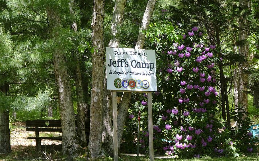 Property owner Marty Weber has already made up signs for "Jeff's Camp," a proposed group home, treatment center and wooded retreat on 36 acres 