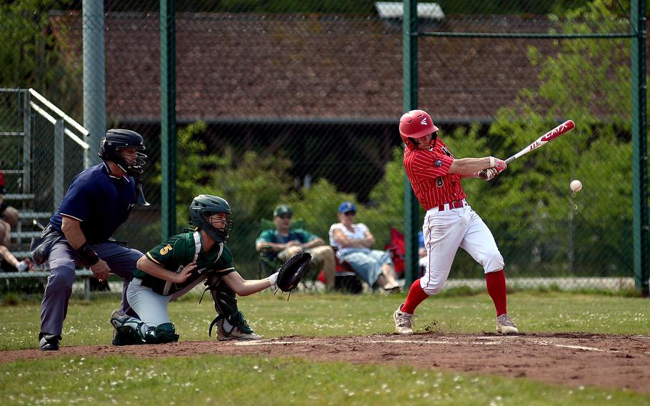 Logan Bell connects.