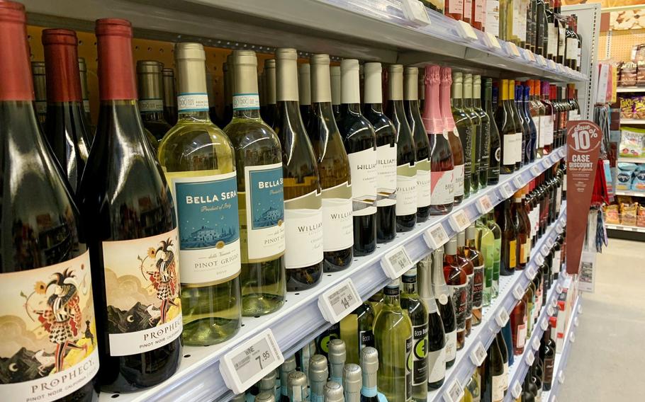 A policy update that took effect Monday, June 28, 2021, limits monthly on-base wine purchases to 15 standard-size bottles for U.S. Forces Korea sponsors. 