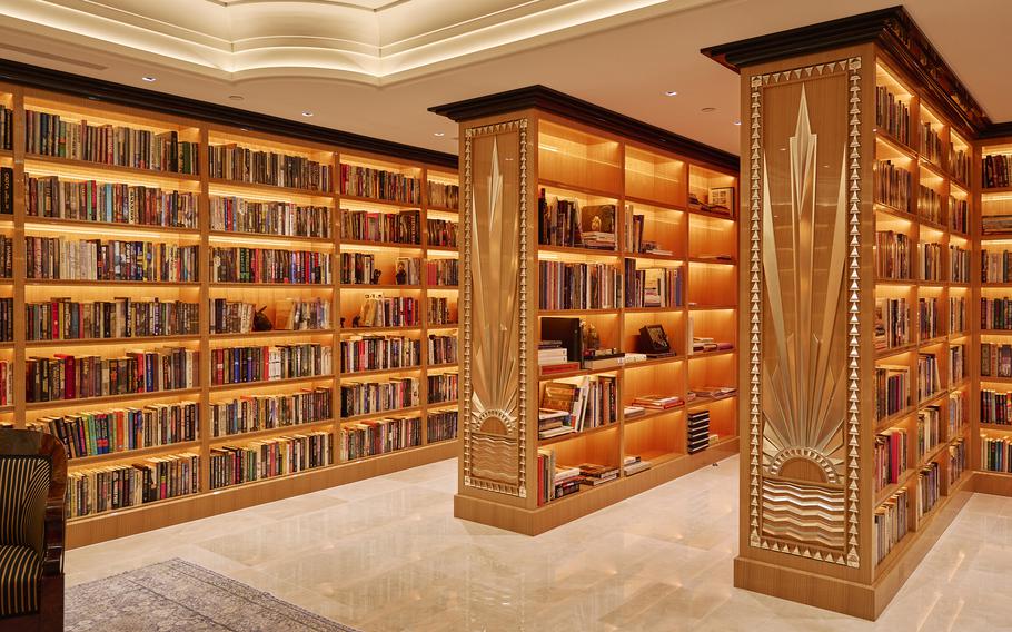 Dean Koontz had the indoor pool of his Irvine house removed and installed a custom library of 20,000 books by other authors, many of them first editions. 