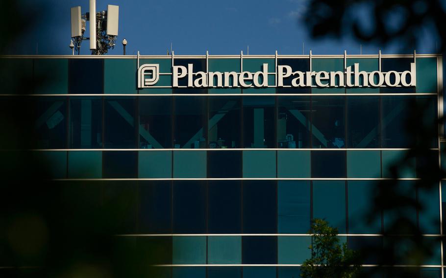 This April 19, 2019, file photo shows a Planned Parenthood building in Houston.
