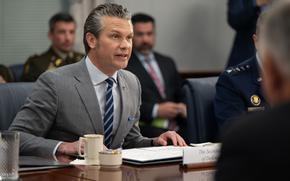 Secretary of Defense Pete Hegseth and Polish Deputy Prime Minister and Minister of Defense Wladyslaw Kosiniak-Kamysz participate in a bilateral exchange at the Pentagon, Washington, D.C., May 27, 2025. (DoD photo by U.S. Air Force Senior Airman Spencer Perkins)