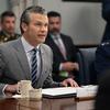 Secretary of Defense Pete Hegseth and Polish Deputy Prime Minister and Minister of Defense Wladyslaw Kosiniak-Kamysz participate in a bilateral exchange at the Pentagon, Washington, D.C., May 27, 2025. (DoD photo by U.S. Air Force Senior Airman Spencer Perkins)