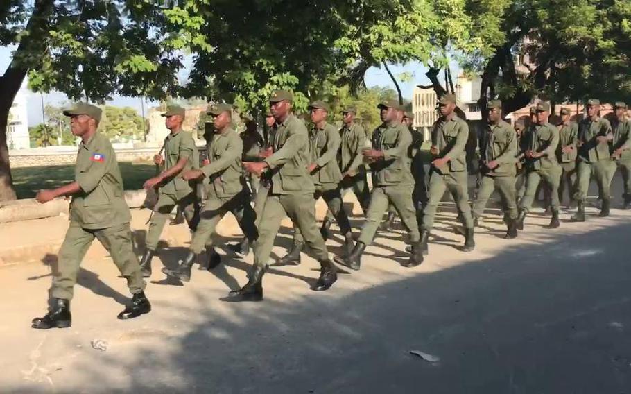 After being disbanded in 1995 after participating in another coup, the Armed Forces of Haiti was reinstated in 2017 by President Jovenel Moïse. While the United States is statutorily barred providing it with support, the military force receives training from the government of Mexico.