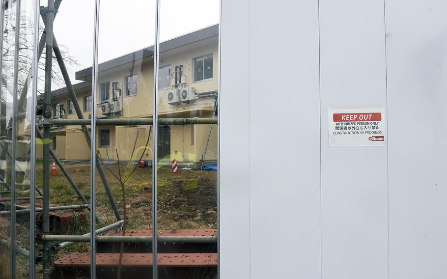 On the west side of Yokota Air Base Japan, 45 garden row houses for families are being renovated at a total cost of $44 million.