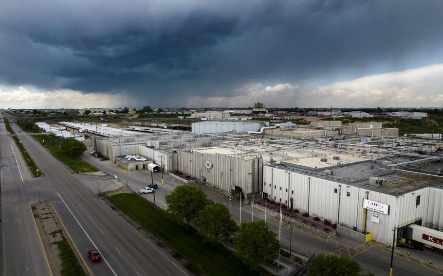 The JBS Beef Production Facility in Greeley, Colo., on June 1, 2021. 