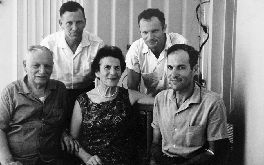 The Gans family in Israel after the war.