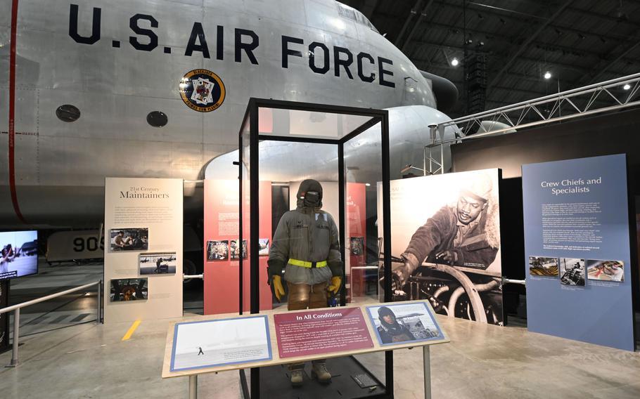 The Enlisted Maintainers exhibit in the Korean War Gallery of the National Museum of the U.S. Air Force.