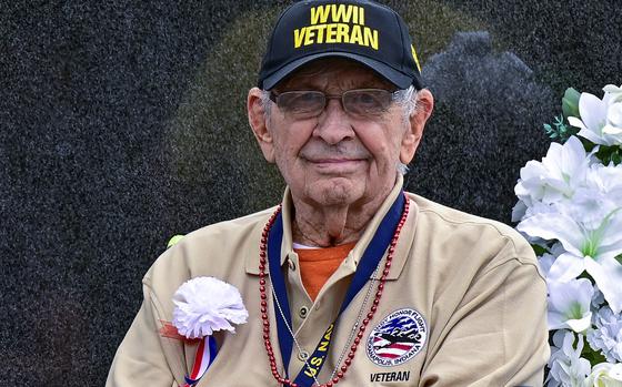 Navy veteran Charlie Fox served in World War II and the Korean War.