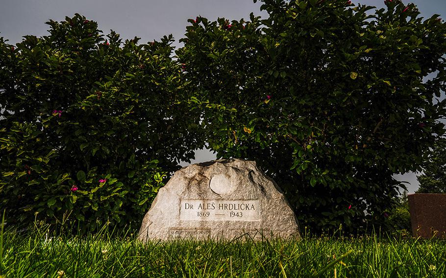 Ales Hrdlicka is buried at Rock Creek Cemetery in Washington. The Smithsonian is now taking steps to reckon with his legacy. 