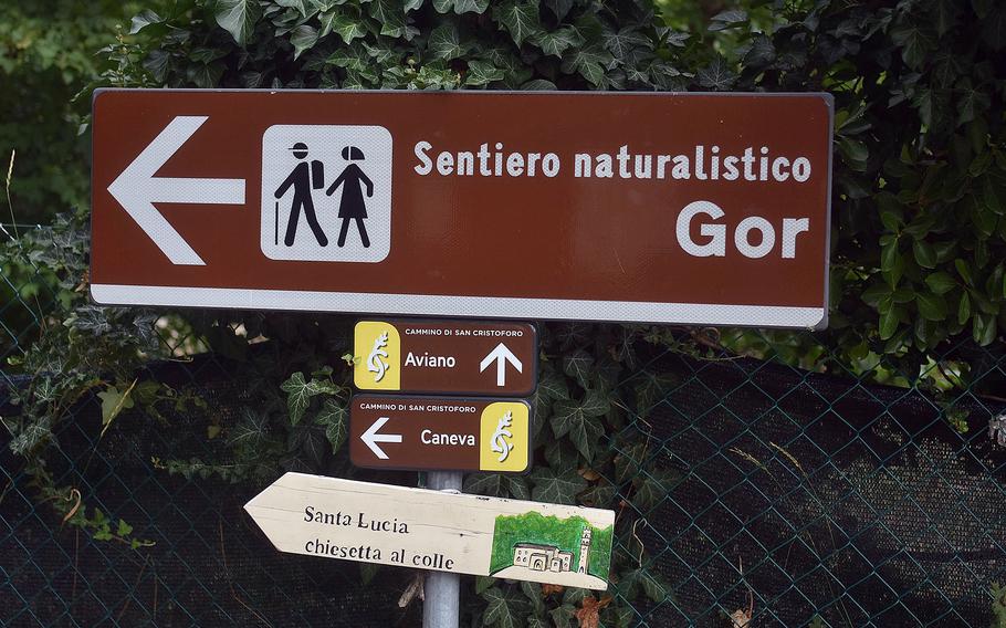 The Gor Nature Trail, near Aviano Air Base in Italy, offers dozens of walking paths and plenty of solitude.