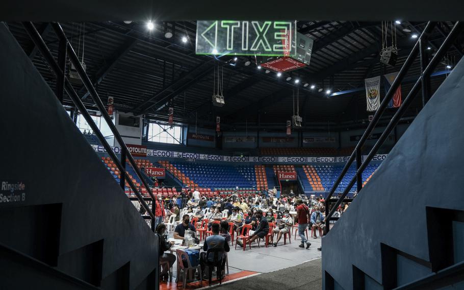 A vaccination site in San Juan City, Metro Minila, Philippines, on Dec. 28, 2021. MUST CREDIT: Bloomberg photo by Veejay Villafranca.