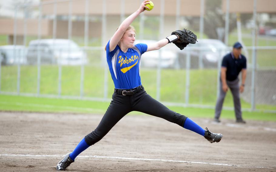 Yokota right-hander Zaylee Gubler started the openers against Kubasaki on Friday and Kadena on Saturday.