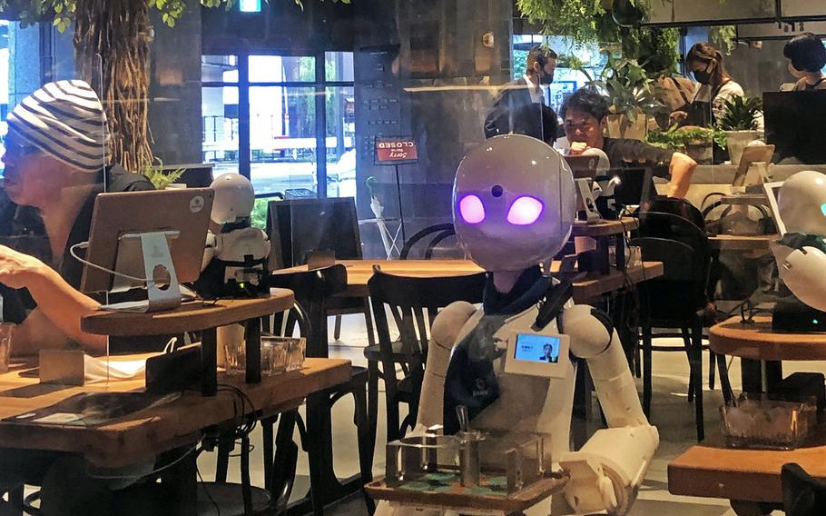 Dawn Avatar Robot Café in Tokyo features a robot waitstaff remotely manned by people who are bedridden, wheelchair users or otherwise disabled.