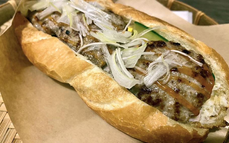Kon's Burger is a tiny café that serves Vietnamese-style sandwiches, fresh juice, tea and coffee near Okinawa's capital city.
