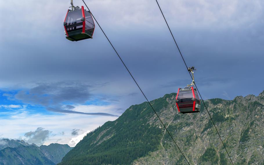 Ascend to great heights on the Fellhorn mountain peak, which straddles the German-Austrian border, by cable car.