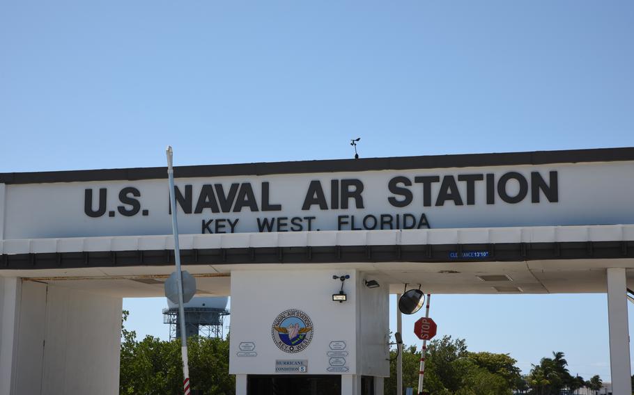 A group of people was detained after trespassing at the Truman Annex of Naval Air Station Key West Wednesday morning, according to the Navy.