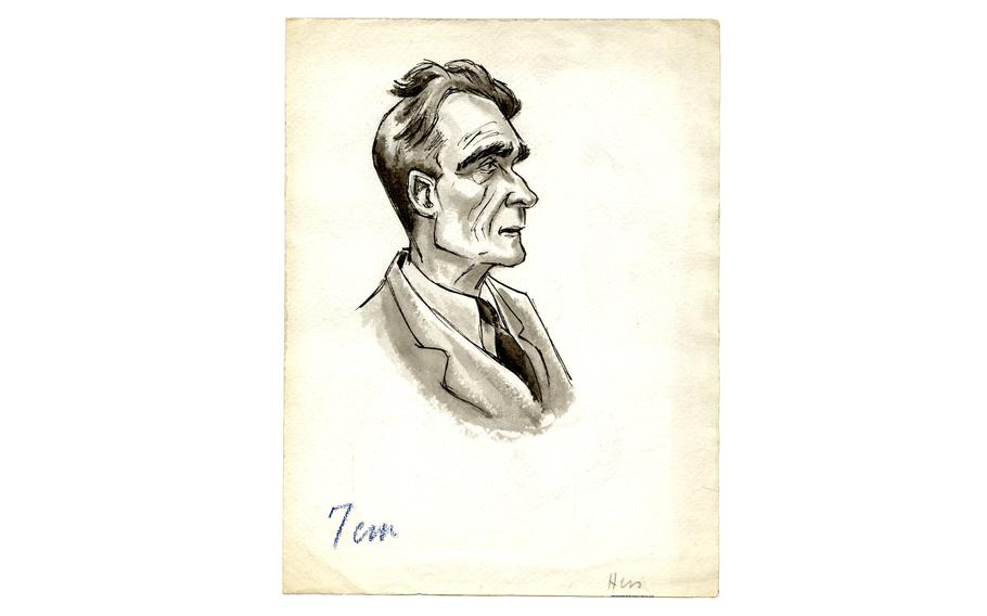 Rudolf Hess the day the verdict was read in court.