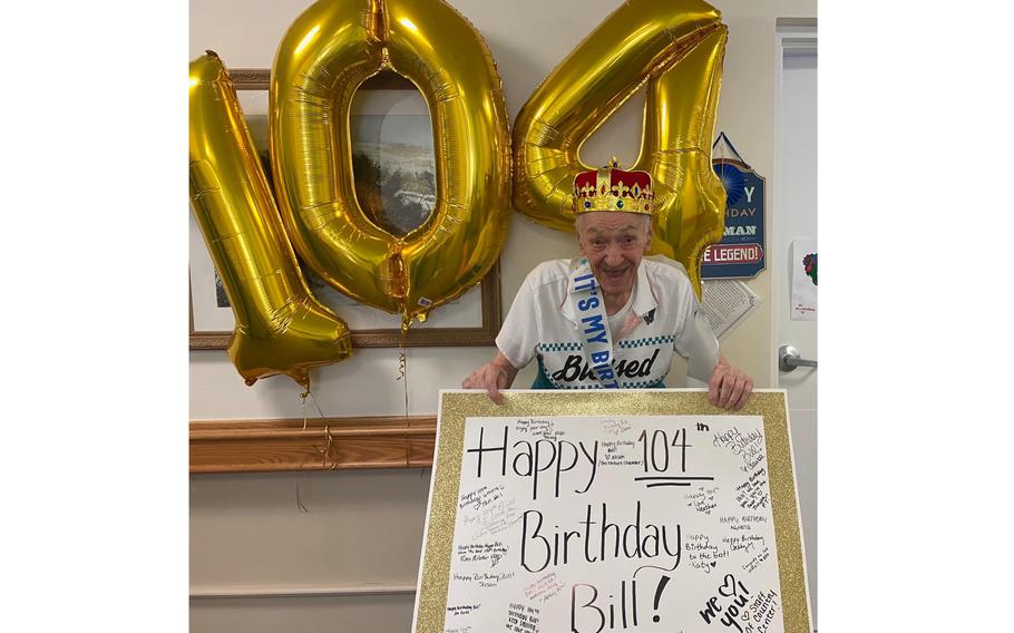 Bill Dziadosz served in the U.S. Army Coast Artillery Corps. He ended up on New Guinea and New Caledonia, and was also on Okinawa, preparing to invade Japan at the end of the war. He turned 104 on March 5, 2022.
