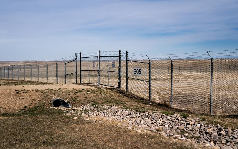 Gated Minuteman III launch facility E5 is located in the middle of Ed Butcher’s Ranch in Fergus County, Mont. 