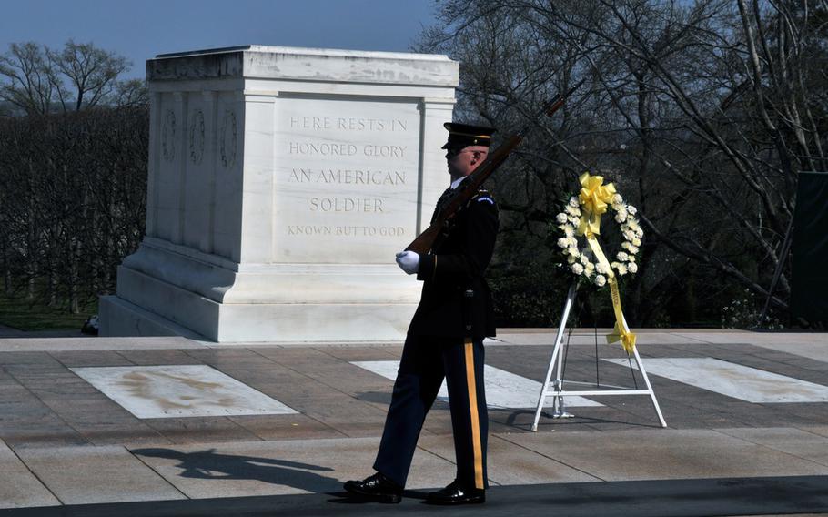 The tomb is traditionally guarded day and night by the “sentinels” of the 3rd Infantry Regiment, which is also known as “The Old Guard.” Those soldiers are known for conducting the solemn changing of the guard ceremony, which attracts thousands of cemetery visitors each year. 
