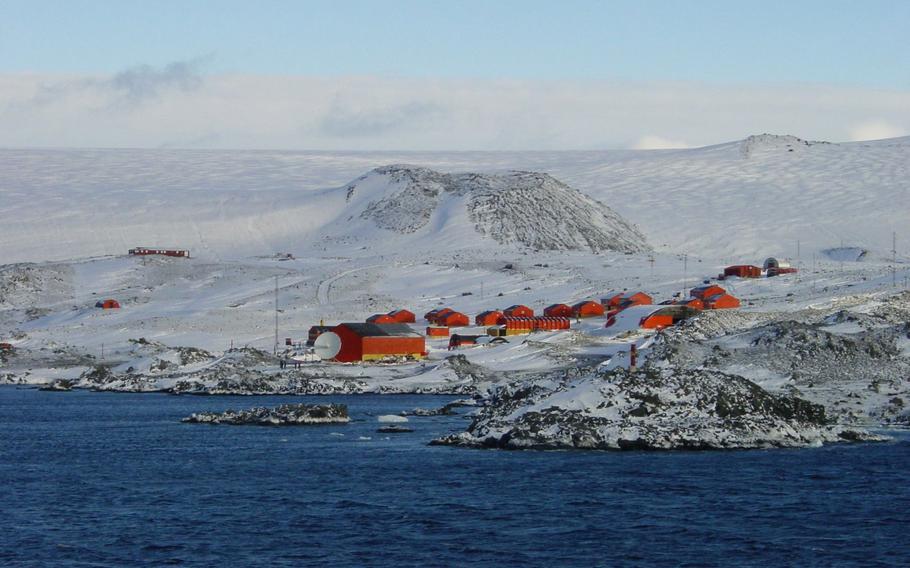 Esperanza Base during the 2001-2002 Antarctic summer.