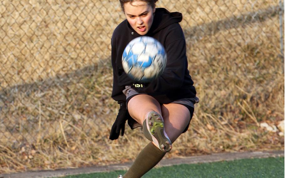 Senior Riley Hunt and Osan‘s girls soccer team is hoping to end a 10-year Far East Division II tournament title drought.