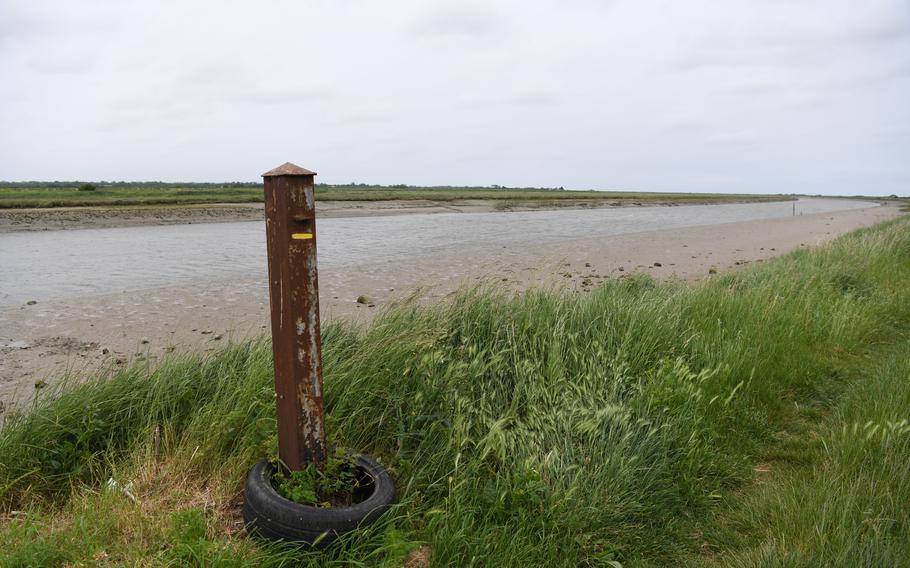 A river bank near Carentan, France.