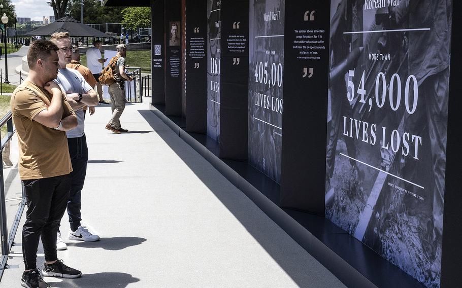 The USAA Poppy Wall of Honor on the National Mall in Washington, D.C., May 26, 2023.