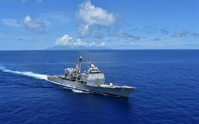 USS Shiloh (CG 67) patrolled, and conducted several boarding and intelligence gathering operations in the South Pacific region in support of Oceania Maritime Security Initiative (OMSI) 2025. Shiloh was operating in the U.S. Third Fleet area of responsibility in support of the security and stability of the Indo-Pacific region. Shiloh is assigned to Commander, Naval Surface Group Middle Pacific, a combat-ready force that protects and defends the collective maritime interest of its allies and partners in the region. (U.S. Navy photo courtesy of Commander, U.S. 3rd Fleet).