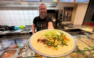Chef Wolfgang Schlitter, owner and operator of WAM Burrito in Weiden, Germany, seen here on Feb. 19, 2024, offers Mexican fare made with fresh ingredients, homemade sauces and proprietary spice blends.